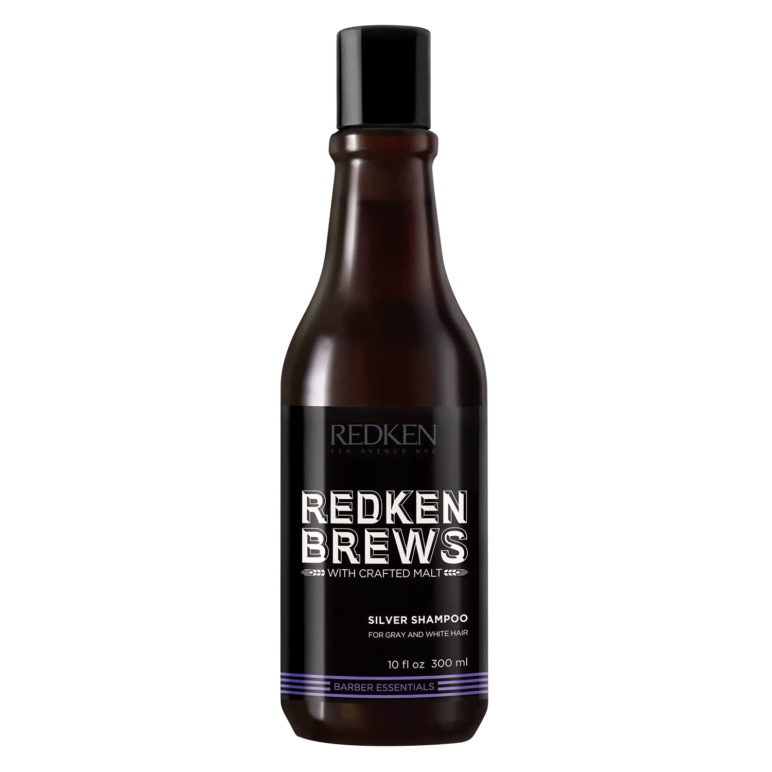 Redken Brews Silver шампунь нейтрализующий желтизну седых и осветленных волос, 300 мл