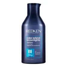 Шампунь Color Extend Brownlights Shampoo нейтрализующий для темных волос Redken синий 300 мл