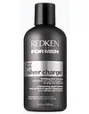 Шампунь для нейтрализации желтизны седых и осветленных волос Silver Charge, Redken, 300 мл