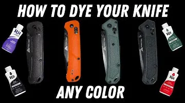 How to dye your knife ANY color | Ozark Trail 7.5 Inch Slide Lock turned BLACK!