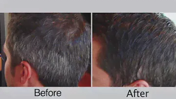 Before and After Men's Hair Color for Covering Gray  Hair