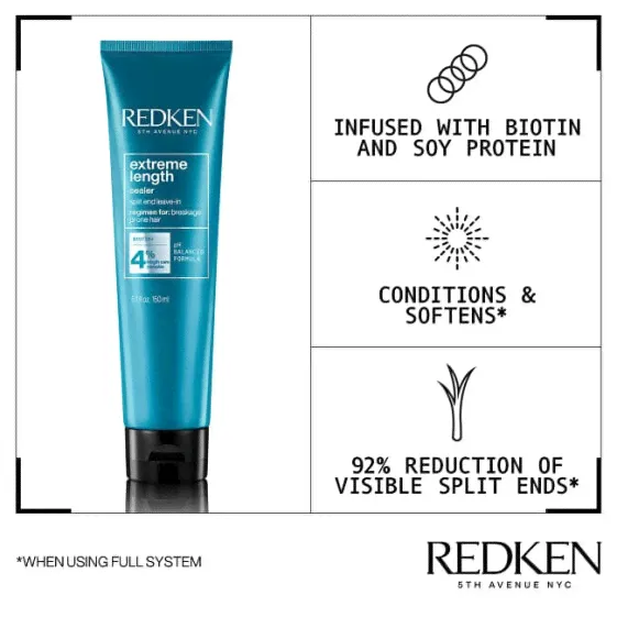 Восстанавливающая кремовая капиллярная маска Redken Extreme Length (250 ml)-4