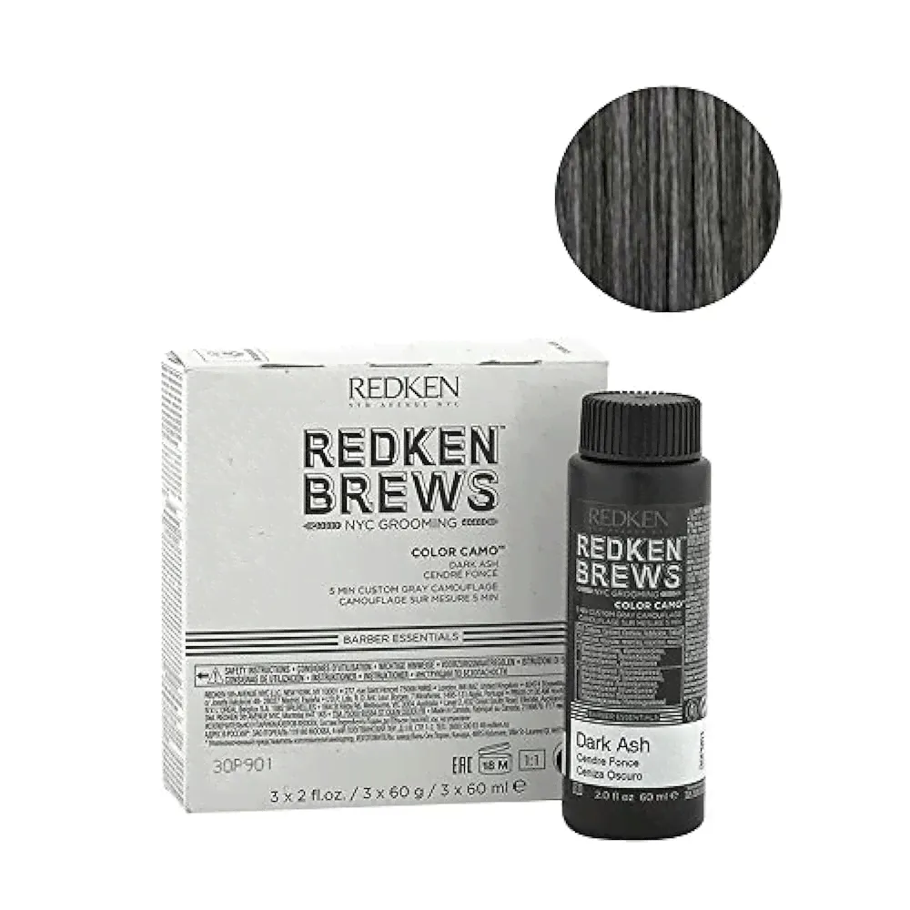 Мужские парфюмы Redken Brews Man Color Camo Dark ash 3 x 60 ml