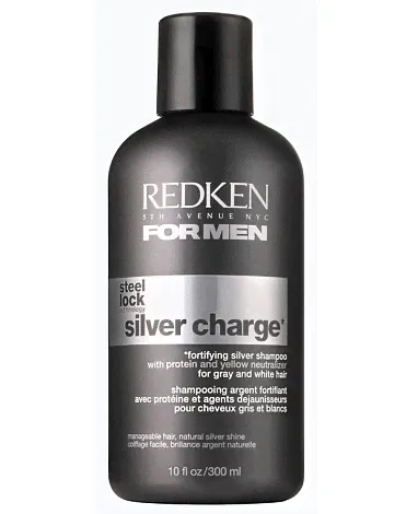 Шампунь для нейтрализации желтизны седых и осветленных волос Silver Charge, Redken, 300 мл-0